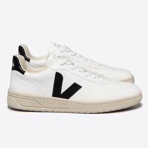 VEJA V-10 CWL WHITE BLACK